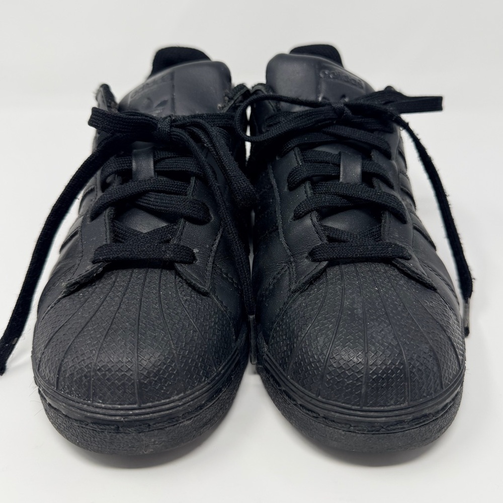 Adidas Superstar Black Sneakers 80s Street Sporty Footwear Athletic Shoes Unisex - Picture 7 of 17